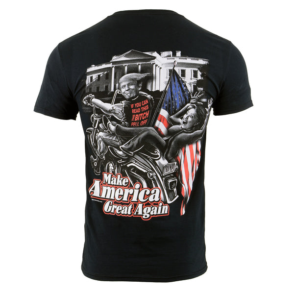 Biker Clothing Co. BCC116012 Men's Black 'Make America Great Again' T-Shirt