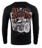Biker Clothing Co. BCC117004 Men's Black 'Work Sucks, Let's Ride ' Long Sleeve T-Shirt