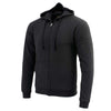 Biker Clothing Co. BCC118025 Men's Classic Black Hoodie with Zipper Closure