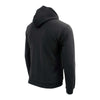 Biker Clothing Co. BCC118025 Men's Classic Black Hoodie with Zipper Closure