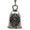 Milwaukee Leather MLB9061 Fire Dept Motorcycle Good Luck Bell w/ Key Ring-Key Chain Accessory for Bikers