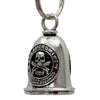 Milwaukee Leather MLB9063 2ND Amendment Motorcycle Good Luck Bell w/ Key Ring-Key Chain Accessory for Bikers