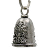 Milwaukee Leather MLB9069 Angel Over Me Motorcycle Good Luck Bell w/ Key Ring-Key Chain Accessory for Bikers