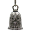 Milwaukee Leather MLB9070 Antique Sugar Skull Motorcycle Good Luck Bell w/ Key Ring-Key Chain Accessory for Bikers