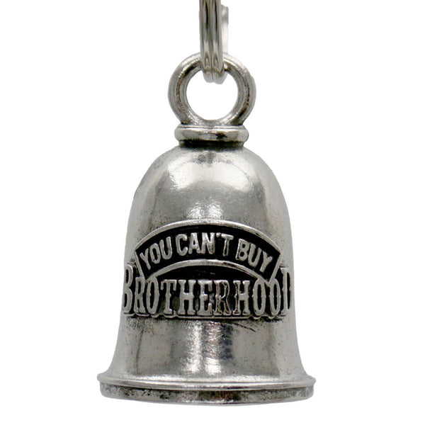 Milwaukee Leather MLB9084 Cant' Buy Brotherhood Motorcycle Good Luck Bell w/ Key Ring-Key Chain Accessory for Bikers