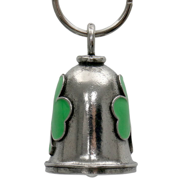 Milwaukee Leather MLB9086 Clover Motorcycle Good Luck Bell w/ Key Ring-Key Chain Accessory for Bikers