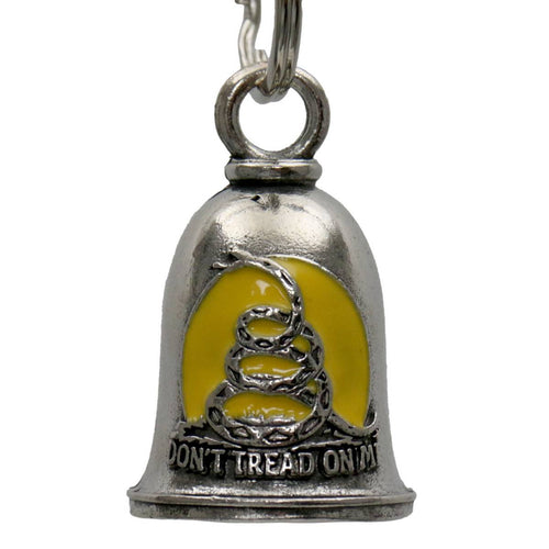 Milwaukee Leather MLB9093 Don't Tread on Me Motorcycle Good Luck Bell w/ Key Ring-Key Chain Accessory for Bikers