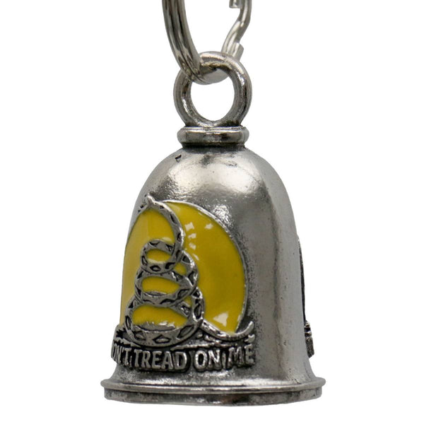 Milwaukee Leather MLB9093 Don't Tread on Me Motorcycle Good Luck Bell w/ Key Ring-Key Chain Accessory for Bikers