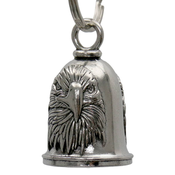 Milwaukee Leather MLB9096 Eagle Head Motorcycle Good Luck Bell w/ Key Ring-Key Chain Accessory for Bikers