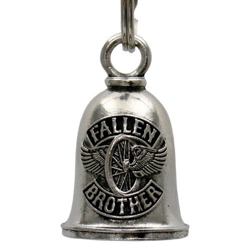 Milwaukee Leather MLB9098 Fallen Brothers Motorcycle Good Luck Bell w/ Key Ring-Key Chain Accessory for Bikers