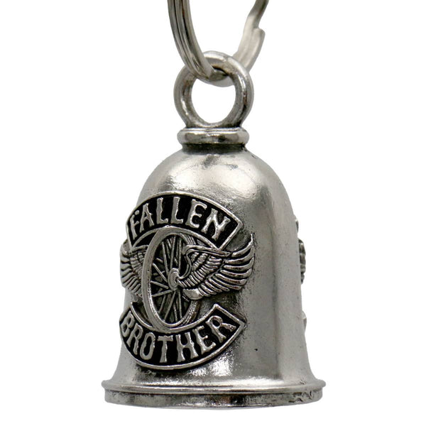 Milwaukee Leather MLB9098 Fallen Brothers Motorcycle Good Luck Bell w/ Key Ring-Key Chain Accessory for Bikers