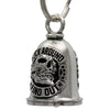 Milwaukee Leather MLB9105 F Around Skull Motorcycle Good Luck Bell w/ Key Ring-Key Chain Accessory for Bikers