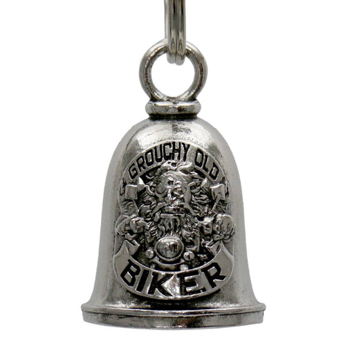 Milwaukee Leather MLB9108 Grouchy Biker Motorcycle Good Luck Bell w/ Key Ring-Key Chain Accessory for Bikers