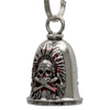 Milwaukee Leather MLB9110 Headress Motorcycle Good Luck Bell w/ Key Ring-Key Chain Accessory for Bikers