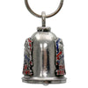 Milwaukee Leather MLB9115 Land of the Free Eagle Motorcycle Good Luck Bell w/ Key Ring-Key Chain Accessory for Bikers