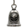 Milwaukee Leather MLB9117 Live Free Hardcore Motorcycle Good Luck Bell w/ Key Ring-Key Chain Accessory for Bikers