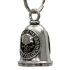 Milwaukee Leather MLB9117 Live Free Hardcore Motorcycle Good Luck Bell w/ Key Ring-Key Chain Accessory for Bikers