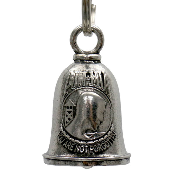 Milwaukee Leather MLB9129 POW MIA Motorcycle Good Luck Bell w/ Key Ring-Key Chain Accessory for Bikers