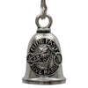 Milwaukee Leather MLB9132 Ride Fast Live Hard Motorcycle Good Luck Bell w/ Key Ring-Key Chain Accessory for Bikers