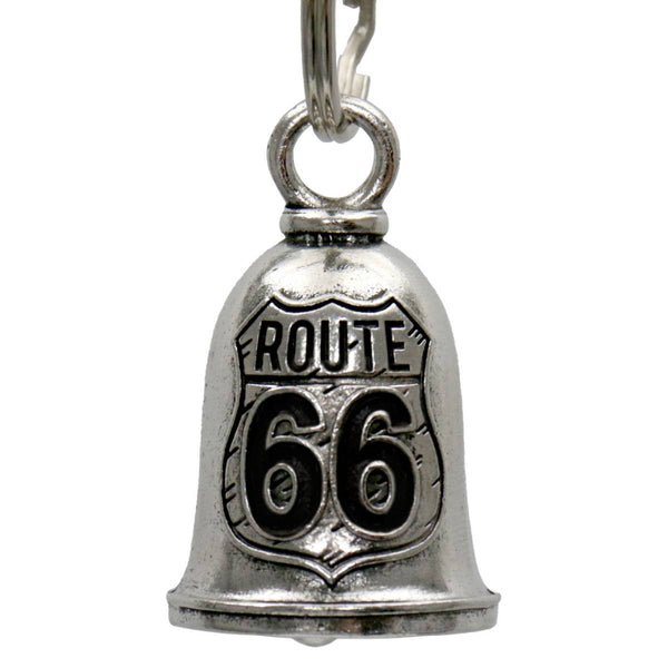 Milwaukee Leather MLB9135 Route 66 Motorcycle Good Luck Bell w/ Key Ring-Key Chain Accessory for Bikers