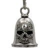 Milwaukee Leather MLB9138 Skull Bell Motorcycle Good Luck Bell w/ Key Ring-Key Chain Accessory for Bikers