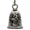 Milwaukee Leather MLB9142 St Christopher Motorcycle Good Luck Bell w/ Key Ring-Key Chain Accessory for Bikers