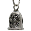 Milwaukee Leather MLB9142 St Christopher Motorcycle Good Luck Bell w/ Key Ring-Key Chain Accessory for Bikers