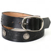 Hot Leathers BLE1008 Buffalo Nickel Black Leather Belt