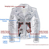 M-Boss Motorcycle Apparel BOS22506 Women's ‘Conceal and Carry’ Classic Biker Leather Jacket