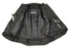 M Boss Motorcycle Apparel BOS22705 Ladies Hi Vis Green Mesh Racer Jacket with Open Neck