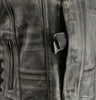 M Boss Motorcycle Apparel BOS24500 Women's Distressed Brown Leather 6 Pocket Motorcycle Biker Rider Vest