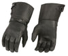 M Boss Motorcycle Apparel BOS37501 Men's Thermal Lined Leather Gauntlet Gloves with Snap Wrist and Cuff