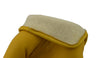 M Boss Motorcycle Apparel BOS37545 Men's Yellow Full Grain Deerskin Leather Motorcycle Gloves