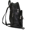 Hot Leathers BPA1018 Black Leather 6 Pocket Backpack