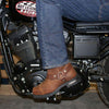 Hot Leathers BTM1001 Men's Rust Brown 11-inch Harness Motorcycle Leather Boots