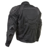 Xelement CF751 Men's Roll Out Black Tri-Tex Motorcycle Protective Riders Jacket w/ CE Armor Protection