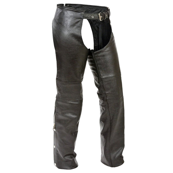 Hot Leathers CHK1001 Kid’s/Children Classic Black Leather Chaps