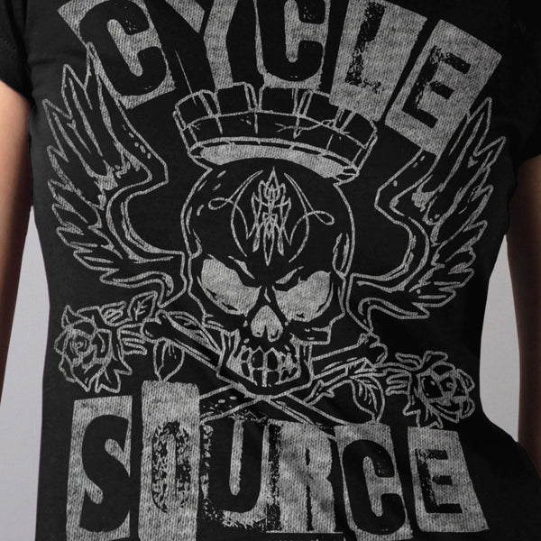 Official Cycle Source CSL1013 Ransom Ladies Black T-Shirt