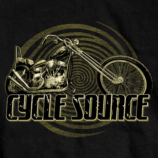 Official Cycle Source Magazine CSM1006 Men’s Chopper Black T-Shirt