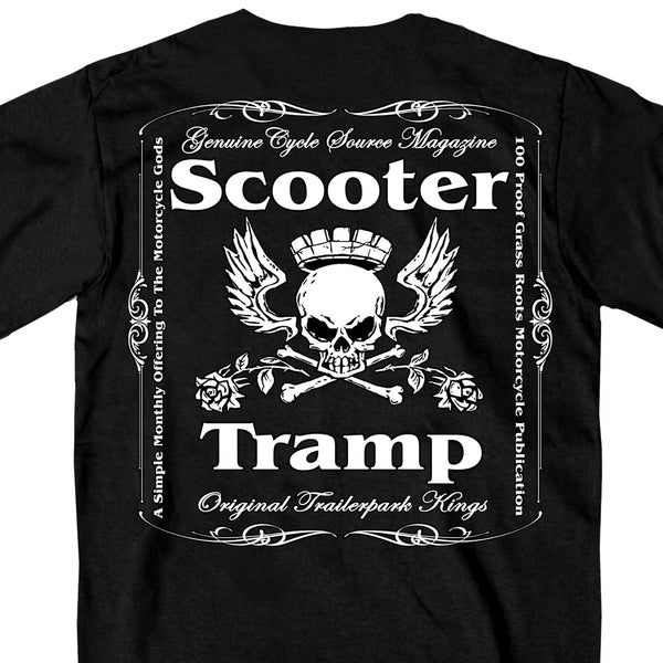 Official Cycle Source Magazine CSM1008 Men’s Scooter Tramp Black T-Shirt