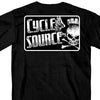 Hot Leathers CSM1015 Official Cycle Source Logo Black T-Shirt