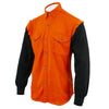 NexGen DM3333 Men's Orange with Black Long Sleeve Button Down Shirt