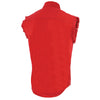 Milwaukee Leather DM4007 Men's Red Lightweight Denim Shirt with Frayed Cut Off Sleeveless