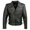 Event Leather EL5411 Men's Black Classic Side Lace Motorcycle Leather Jacket – Motorcycle Riding Jackets – Motorcycle Riding Jackets