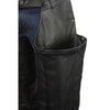 Event Leather EL1101 Black Real Leather Motorcycle Chaps for Men - Premium Leather Riding Chaps