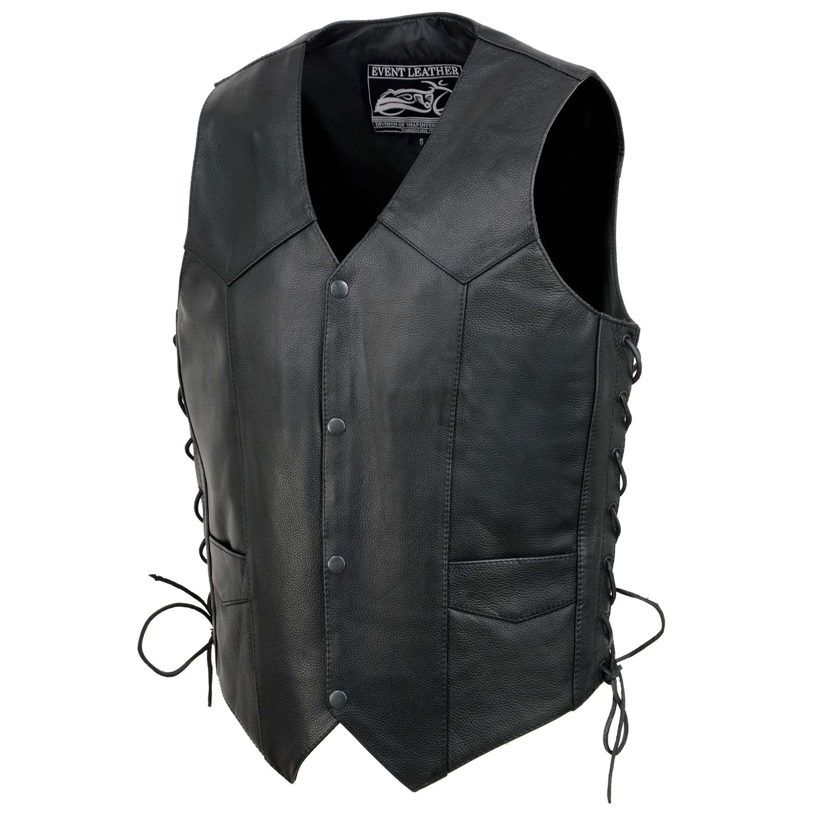 Event Leather's ELM3900 Men's 100% Genuine Motorcycle Leather Vest