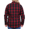 Hot Leathers FLL3009 Ladies 'Black and Red' Flannel Long Sleeve Shirt