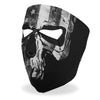 Hot Leathers FMA1034 Gray Skull Flag Face Mask