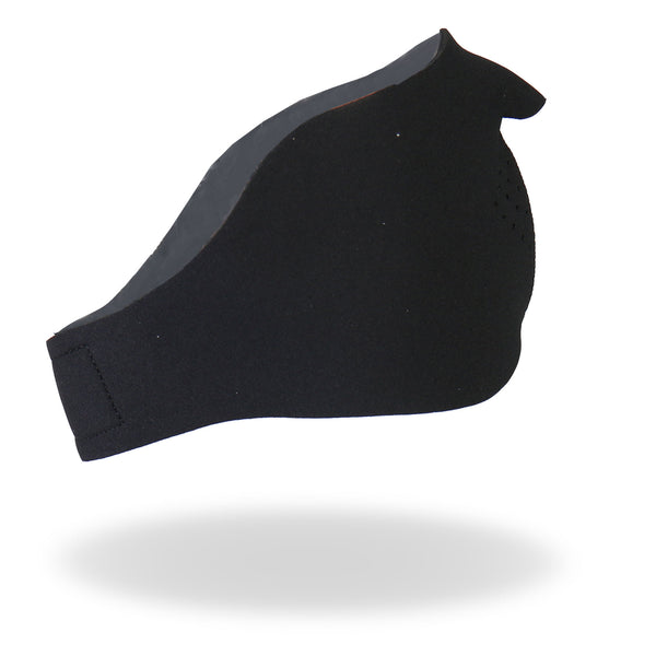 Hot Leathers FMB1001  Black Neoprene 1/2 Face Mask