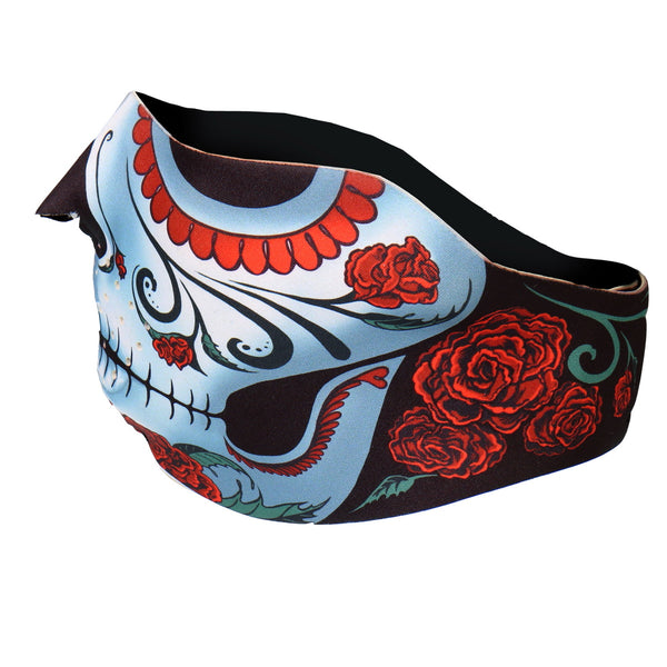 Hot Leathers FMB1005  Calavera Half Face Mask